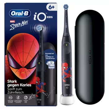 Oral-B iO Kids Spiderman Obrotowa szczoteczka dla dzieci Czarna