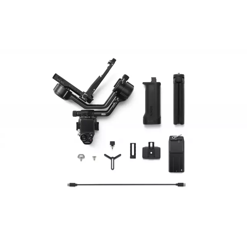 Stabilizator kamery ręczny DJI RS 5 — aluminium, czarny, 30 godz. czasu pracy, 1,46 kg