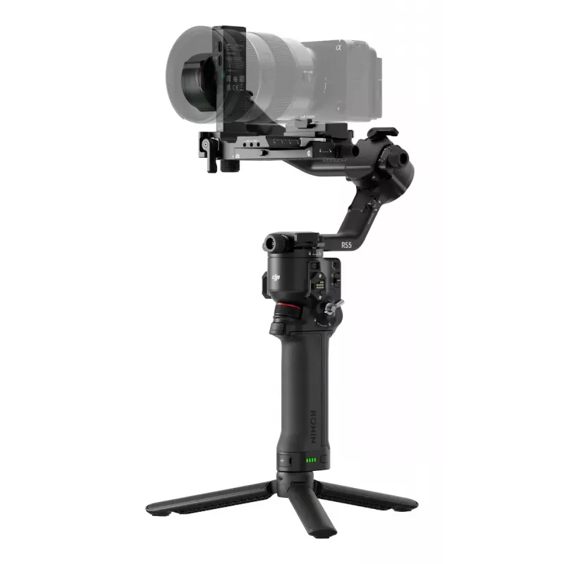 Stabilizator kamery ręczny DJI RS 5 — aluminium, czarny, 30 godz. czasu pracy, 1,46 kg