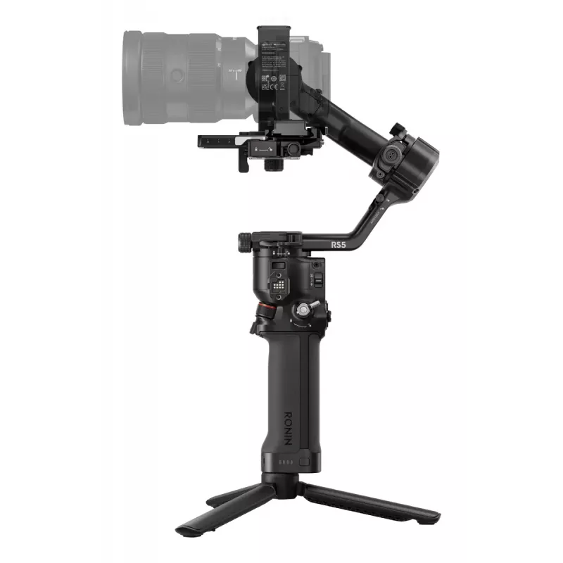 Stabilizator kamery ręczny DJI RS 5 — aluminium, czarny, 30 godz. czasu pracy, 1,46 kg
