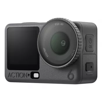 Kamera sportowa DJI Osmo Action 6 Standard Combo — 38 MP CMOS, 4K Ultra HD, 155° FOV, 2-krotny zoom cyfrowy
