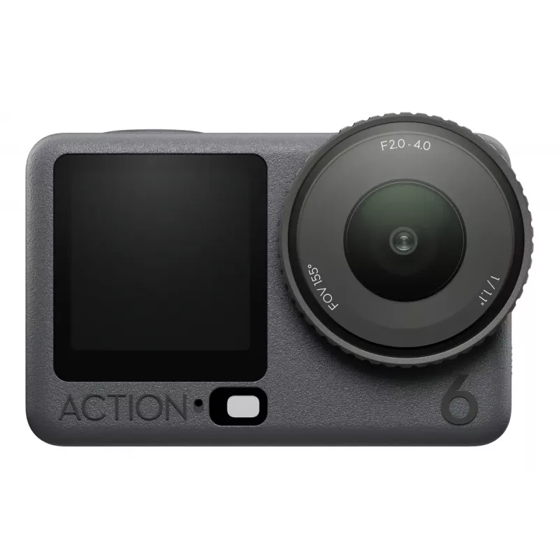 Kamera sportowa DJI Osmo Action 6 Standard Combo — 38 MP CMOS, 4K Ultra HD, 155° FOV, 2-krotny zoom cyfrowy