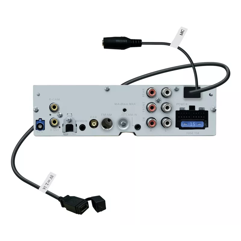 Odbiornik multimedialny samochodowy 2-DIN JVC KW-M795DBW, 9-calowy pojemnościowy ekran dotykowy, 200 W, dwuzakresowe Wi–Fi, Bluetooth, DAB+/FM/AM