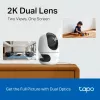 Kamera bezpieczeństwa IP TP-Link Tapo C245D 2304×1296, obiektyw 3,1 mm, 104,3° w poziomie, montaż sufitowy/ścienny, bezprzewodowa, wewnętrzna, biała
