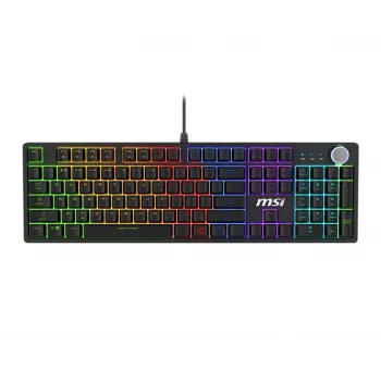 MSI FORGE GK320 czerwony klawiatura Gaming USB QWERTY US International czarna
