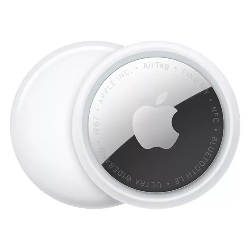 Personal Finder Apple AirTag Srebrny Biały — zestaw 4 szt., bateria CR2032, 11,8 g, Ø 31,9 mm