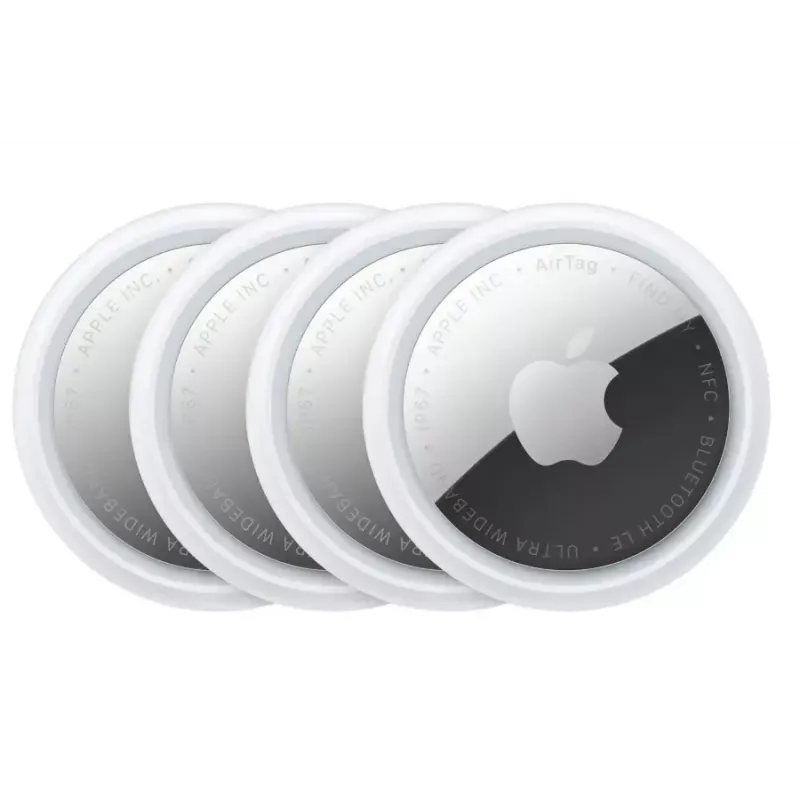 Personal Finder Apple AirTag Srebrny Biały — zestaw 4 szt., bateria CR2032, 11,8 g, Ø 31,9 mm