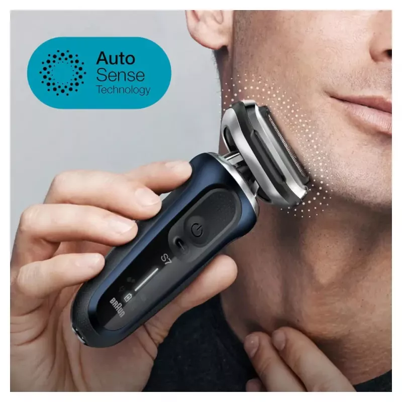 Braun Series 7 71-B1200s Golarka foliowa Trymer Niebieski