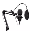 Mikrofon podcastowy TRUST GXT 270 Emita II+ — pojemnościowy USB, przewodowy, obudowa metalowa, czarny, kabel 2,5 m