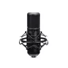 Mikrofon podcastowy TRUST GXT 270 Emita II+ — pojemnościowy USB, przewodowy, obudowa metalowa, czarny, kabel 2,5 m