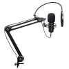 Mikrofon podcastowy TRUST GXT 270 Emita II+ — pojemnościowy USB, przewodowy, obudowa metalowa, czarny, kabel 2,5 m