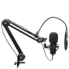 Mikrofon podcastowy TRUST GXT 270 Emita II+ — pojemnościowy USB, przewodowy, obudowa metalowa, czarny, kabel 2,5 m