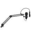 Mikrofon podcastowy TRUST GXT 270 Emita II+ — pojemnościowy USB, przewodowy, obudowa metalowa, czarny, kabel 2,5 m