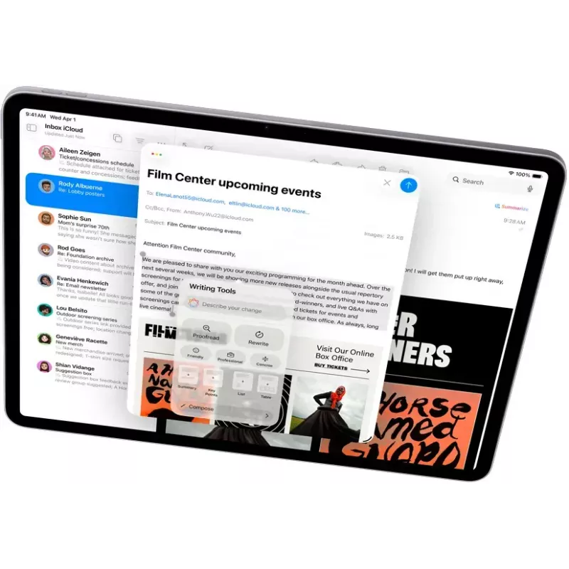 Tablet Apple iPad Air 11 cali Wi‑Fi + Cellular 128 GB M4, 12 GB RAM, 5G, Gwiezdna Szarość