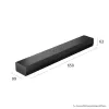 Soundbar LG S20A 2.0 kanały, 50 W, Bluetooth SBC/AAC, przewodowy i bezprzewodowy, czarny, 650×99×63 mm