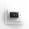 Ładowarka ścienna AXAGON ACU-PQ67D, 67W, USB-C PD3.0 + USB-A QC4+, 2 wyjścia, wyświetlacz LCD, 100–240V