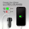 Ładowarka samochodowa AXAGON PWC-PQ48, 48W, USB-C (PD3.0) + USB-A (QC4+), wejście 12–24V, czarna