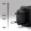 Ładowarka ścienna AXAGON ACU-PQ67, 67W, PD3.0 + QC4+, 1x USB-C + 1x USB-A, 100–240 V, szary/czarny