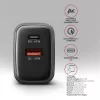Ładowarka ścienna AXAGON ACU-PQ67, 67W, PD3.0 + QC4+, 1x USB-C + 1x USB-A, 100–240 V, szary/czarny