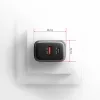 Ładowarka ścienna AXAGON ACU-PQ67, 67W, PD3.0 + QC4+, 1x USB-C + 1x USB-A, 100–240 V, szary/czarny