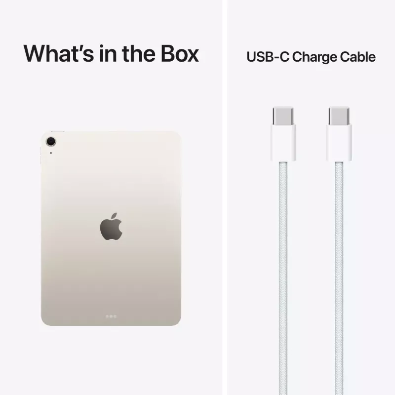 Tablet Apple iPad Air 11 cali Wi‑Fi 512 GB M4, 12 GB RAM, 2360×1640 LED, kamery 12 MP, Starlight