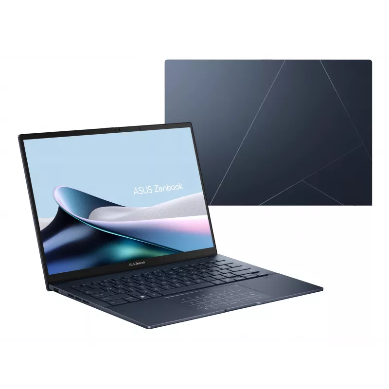 Laptop ASUS Zenbook 14 OLED UX3405CA — Intel Core Ultra 7 255H, 14 cali 3K Dotyk, 32 GB LPDDR5x, 1 TB SSD, Intel Arc 140T, Windows 11 Home, Niebieski