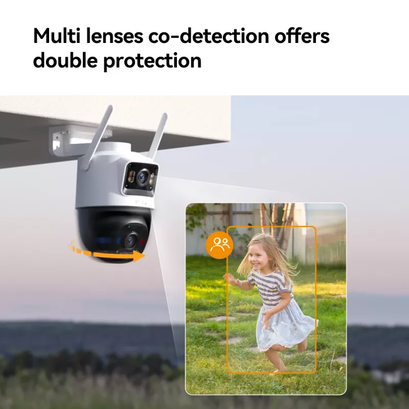 Kamera IP do monitoringu IMOU Cruiser Dual 2C 4G Turret zewnętrzna 2304×1296 obiektyw 3,6 mm sufit/ściana