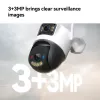 Kamera IP do monitoringu IMOU Cruiser Dual 2C 4G Turret zewnętrzna 2304×1296 obiektyw 3,6 mm sufit/ściana
