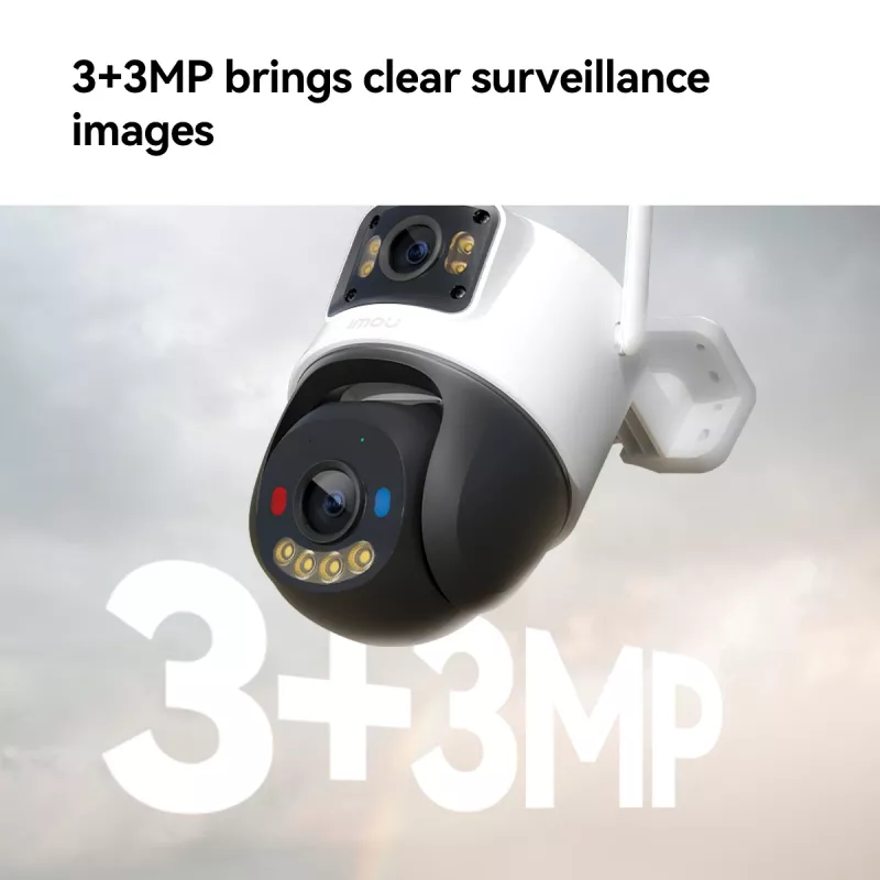 Kamera IP do monitoringu IMOU Cruiser Dual 2C 4G Turret zewnętrzna 2304×1296 obiektyw 3,6 mm sufit/ściana