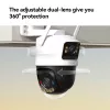 Kamera IP do monitoringu IMOU Cruiser Dual 2C 4G Turret zewnętrzna 2304×1296 obiektyw 3,6 mm sufit/ściana