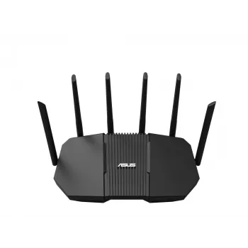 Router stołowy ASUS RT-BE90U BE9400 AiMesh — Trójzakresowe Wi‑Fi 7 (2.4/5/6 GHz), 9400 Mbps, 2.5 Gigabit Ethernet, 4× RJ‑45 LAN, USB, Czarny