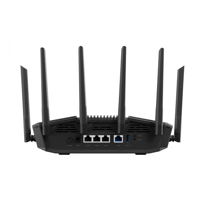 Router stołowy ASUS RT-BE90U BE9400 AiMesh — Trójzakresowe Wi‑Fi 7 (2.4/5/6 GHz), 9400 Mbps, 2.5 Gigabit Ethernet, 4× RJ‑45 LAN, USB, Czarny