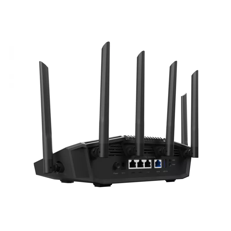 Router stołowy ASUS RT-BE90U BE9400 AiMesh — Trójzakresowe Wi‑Fi 7 (2.4/5/6 GHz), 9400 Mbps, 2.5 Gigabit Ethernet, 4× RJ‑45 LAN, USB, Czarny