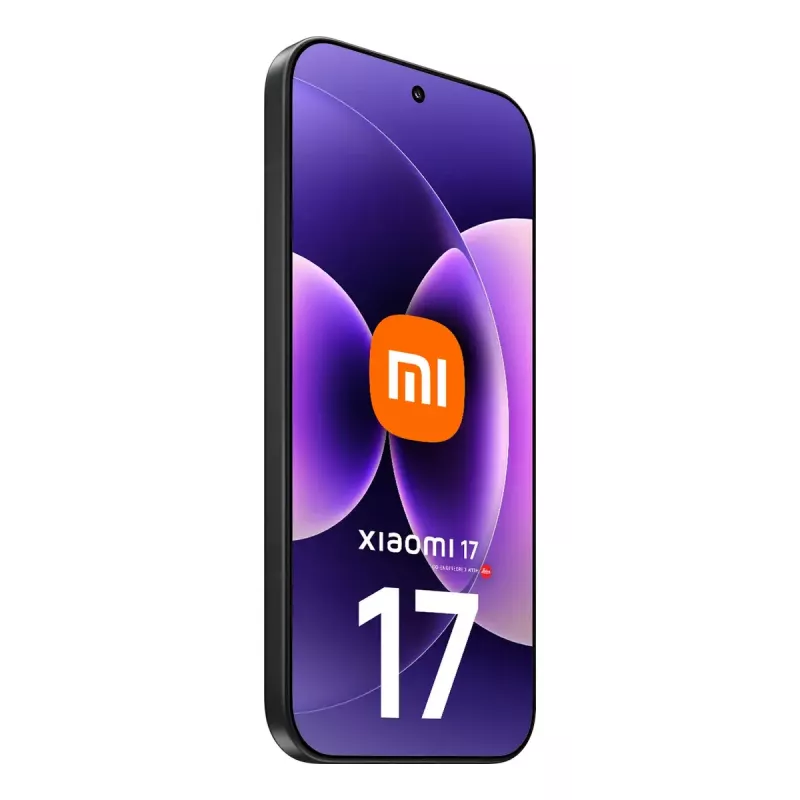 Smartfon Xiaomi 17 — wyświetlacz 16 cm (6,3 cala), Snapdragon 8 Elite Gen 5, 12 GB RAM, 512 GB, potrójny aparat 50 MP, 6330 mAh, czarny