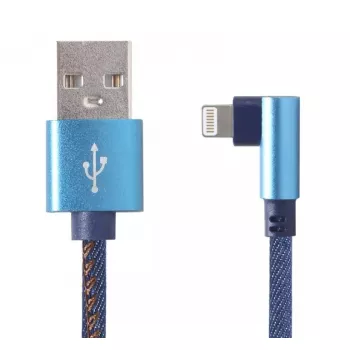 Kabel danych USB 2.0 Gembird CC-USB2J-AMLML-1M-BL — USB A do Micro-USB B/Lightning, 1 m, niebiesko-czarny