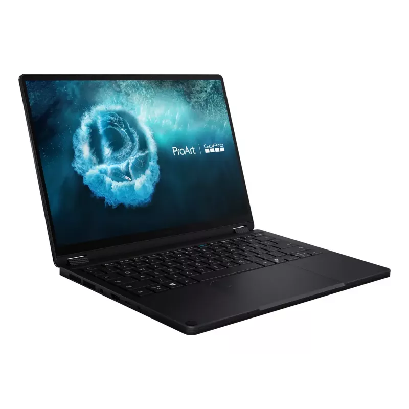 Laptop konwertowalny 2-w-1 ASUS ProArt PX13 HN7306EAC GoPro Edition — AMD Ryzen AI Max+ 395, 3 GHz, 13,3 cala 3K dotykowy, 128 GB LPDDR5x, 1 TB SSD, Windows 11 Pro, Czarny