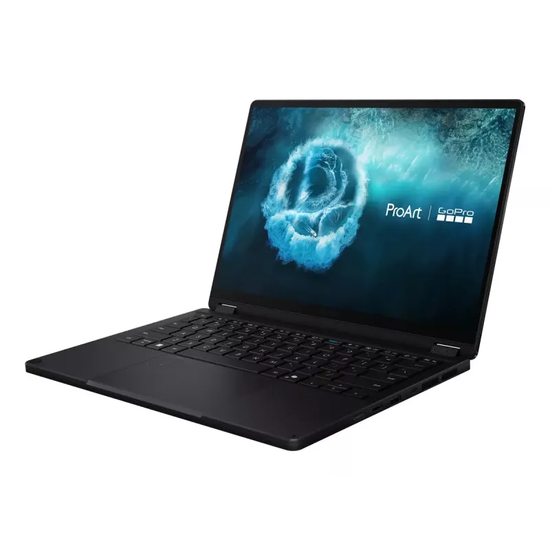 Laptop konwertowalny 2-w-1 ASUS ProArt PX13 HN7306EAC GoPro Edition — AMD Ryzen AI Max+ 395, 3 GHz, 13,3 cala 3K dotykowy, 128 GB LPDDR5x, 1 TB SSD, Windows 11 Pro, Czarny