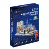 Puzzle 3D CubicFun Notre Dame (światło) — model DA-20509, lekka edycja podświetlana