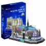Puzzle 3D CubicFun Notre Dame (światło) — model DA-20509, lekka edycja podświetlana