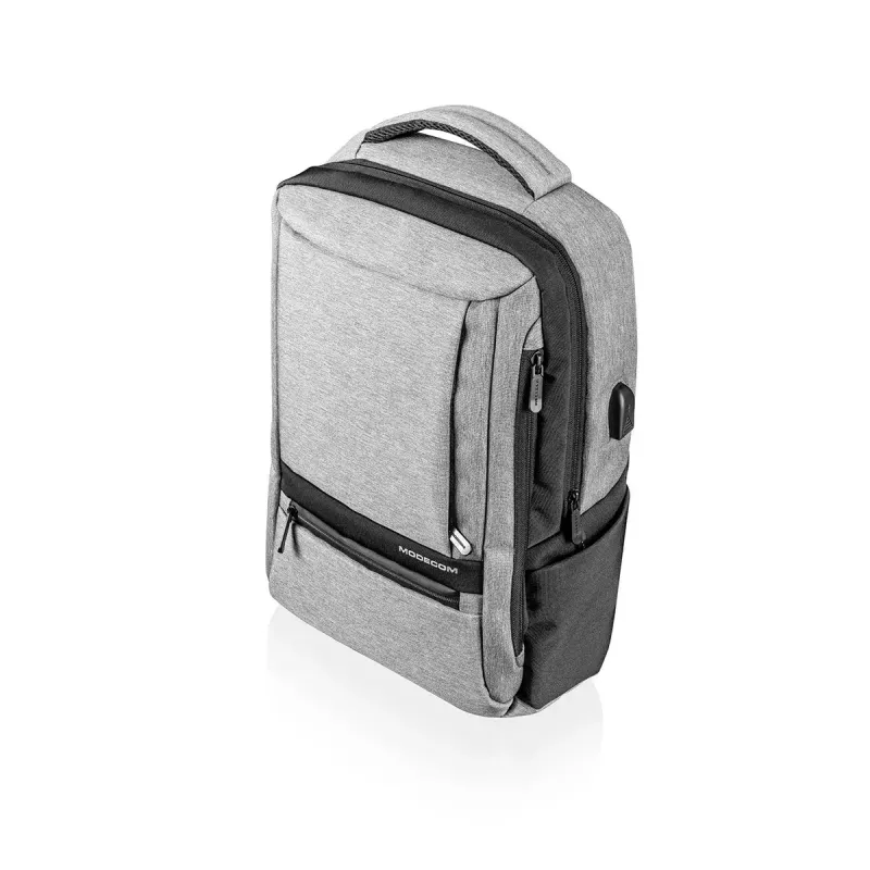 Plecak Modecom SMART 15 Czarno-szary Poliester 15,6 cala