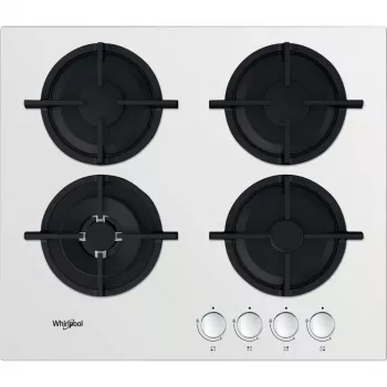 Whirlpool AKT 625/WH Czarny, Biały Do zabudowy 60 cm Gazowy 4 stref(y)