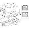 Whirlpool AKT 625/WH Czarny, Biały Do zabudowy 60 cm Gazowy 4 stref(y)