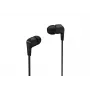 Przewodowy zestaw słuchawkowy douszny Philips TAE1105BK/00 — czarny, wewnątrzkanałowy, kabel 1,2 m, 14,7 g