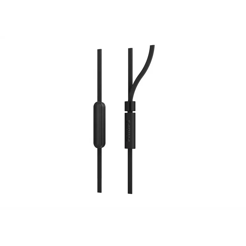 Przewodowy zestaw słuchawkowy douszny Philips TAE1105BK/00 — czarny, wewnątrzkanałowy, kabel 1,2 m, 14,7 g