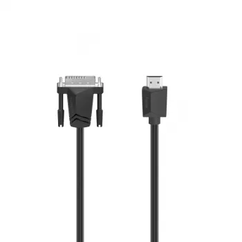Hama 00200715 kabel DVI 1.5 m HDMI Typ A (Standard) DVI-I Czarny