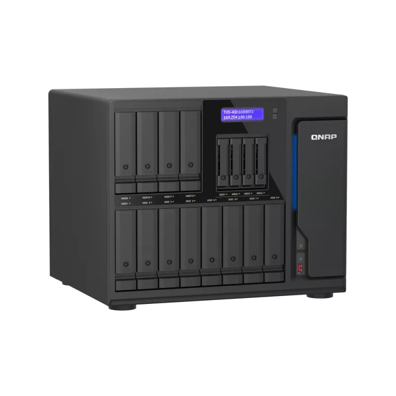 QNAP TVS-AIH1688ATX-U7-32G Serwer NAS/storage Tower 32 GB DDR5 0 TB QuTS hero Black