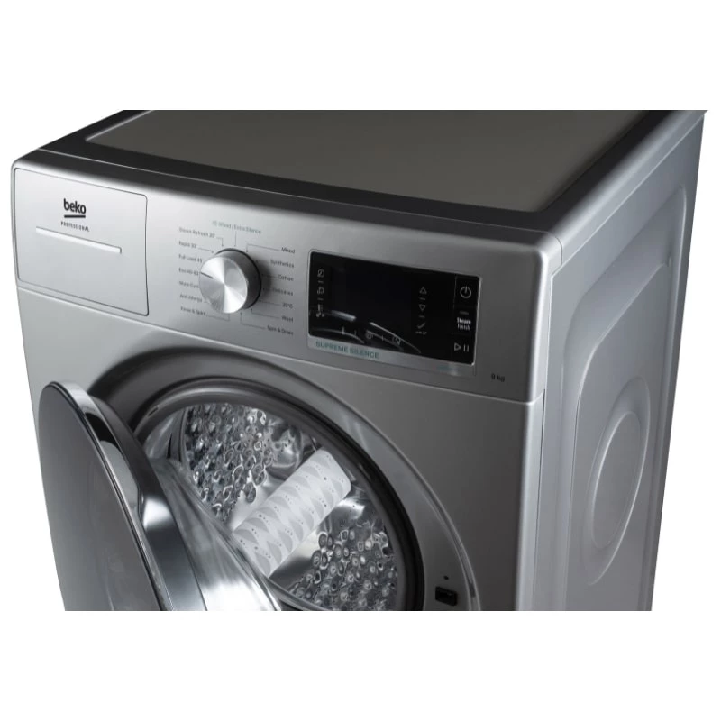 Pralka ładowana od przodu BEKO AWB 912S/PRO BP — 9 kg, 1200 obr./min, stal nierdzewna