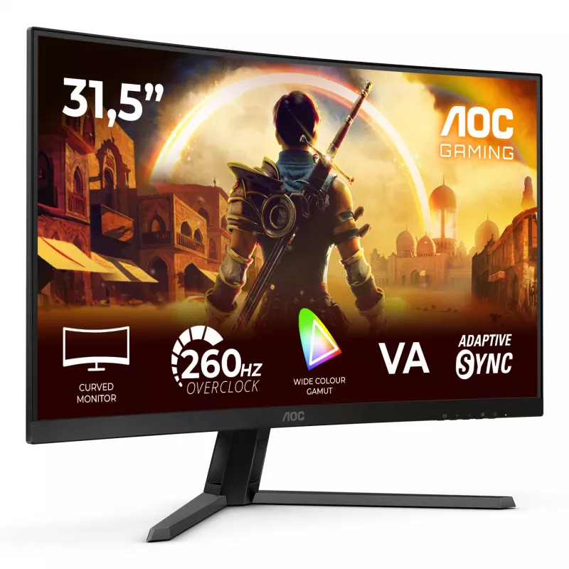Monitor komputerowy AOC G4 C32G42ZE 80 cm (31,5 cala) 1920 x 1080 pikseli Full HD LED czarny, czerwony