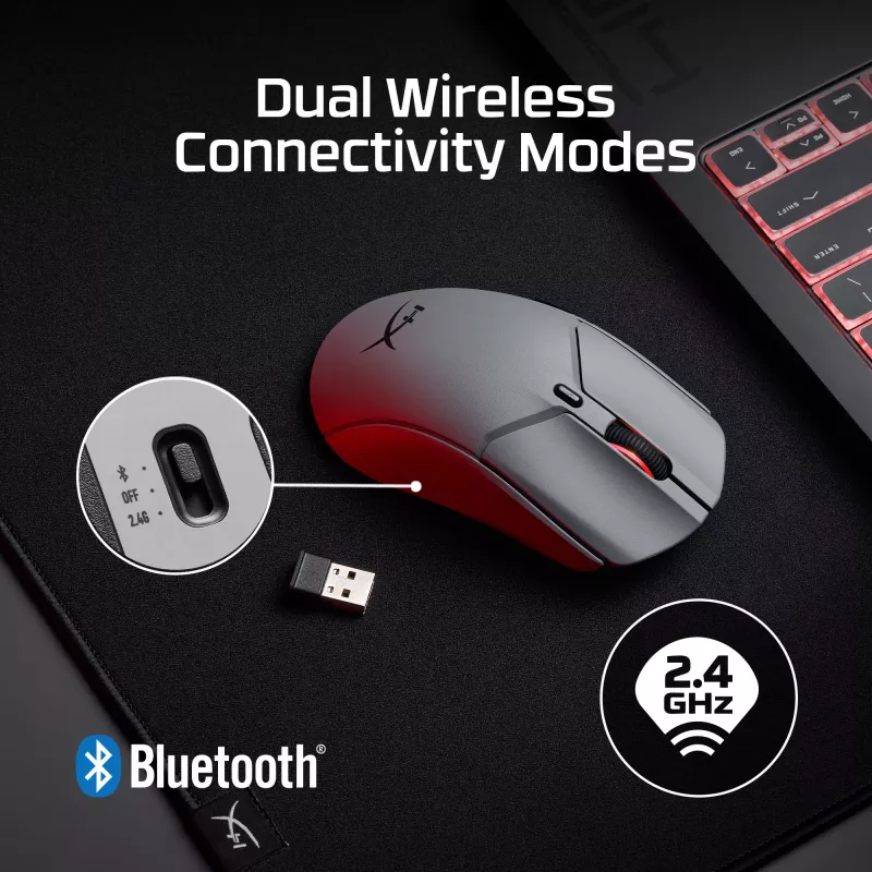HyperX Pulsefire Haste 2 Pro - Bezprzewodowa mysz gamingowa 4K