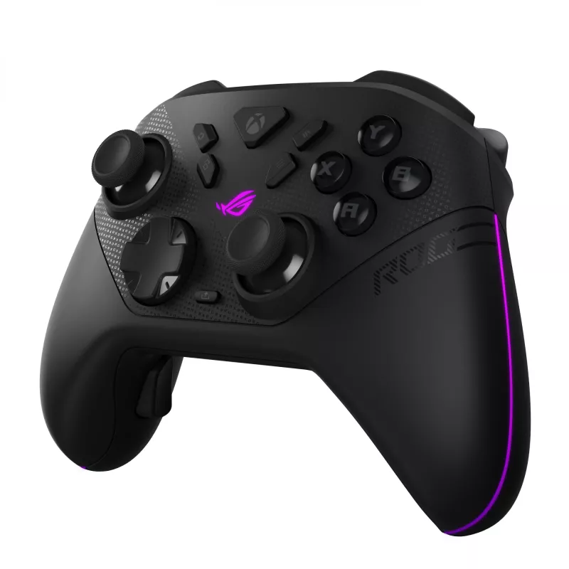 Gamepad ASUS ROG Raikiri II XBox WL — Bluetooth, RF, USB Type-C, PC/Xbox One/Series S/X, Czarny, kabel 2,5 m, bateria do 50 h